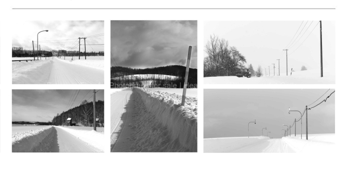 MINIMALISM-Japan-Snowy-road-BLACK-AND-WHITE-FINE-ART-PHOTOGRAPHY-FOR-SALE