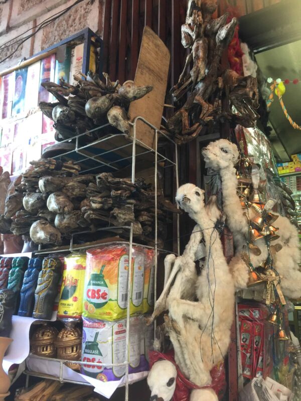 Goodluck Charms Potions and Spells inside Witches Market of Lapaz, La Paz Witches Market, The Witches' Market in La Paz Bolivia, The Witches Market of La Paz, Shopping for spells at the Witches Market in La Paz