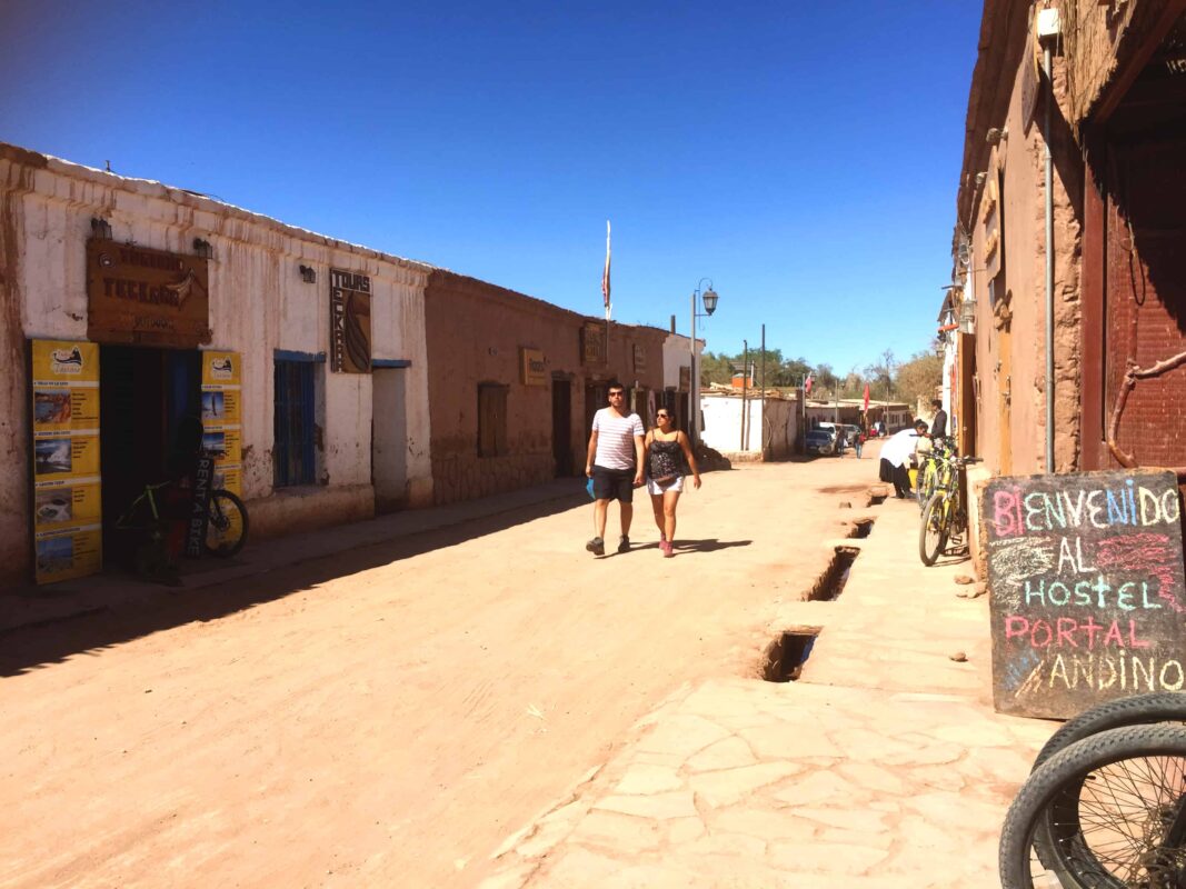 Street Photography in San Pedro de Atacama Chile South America, Street Photos in Town Plaza of San Pedro de Atacama Chile.
