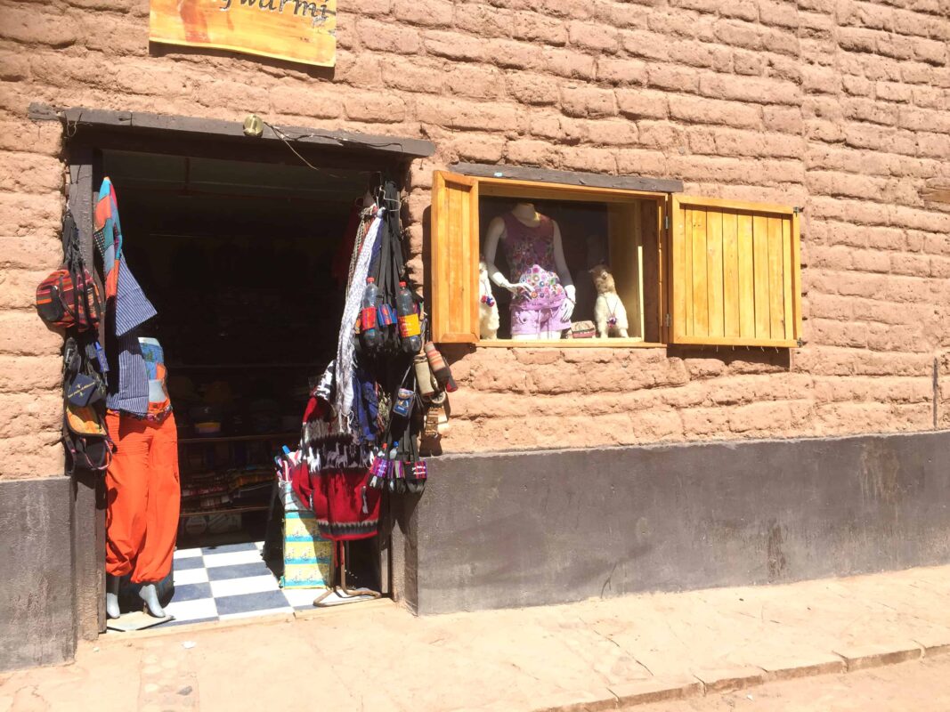 Street Photography in San Pedro de Atacama Chile South America, Street Photos in Town Plaza of San Pedro de Atacama Chile.