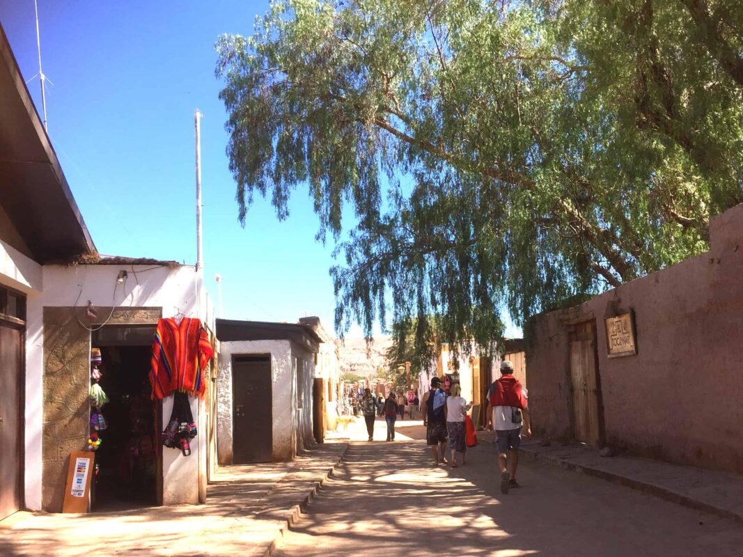 Street Photography in San Pedro de Atacama Chile South America, Street Photos in Town Plaza of San Pedro de Atacama Chile.
