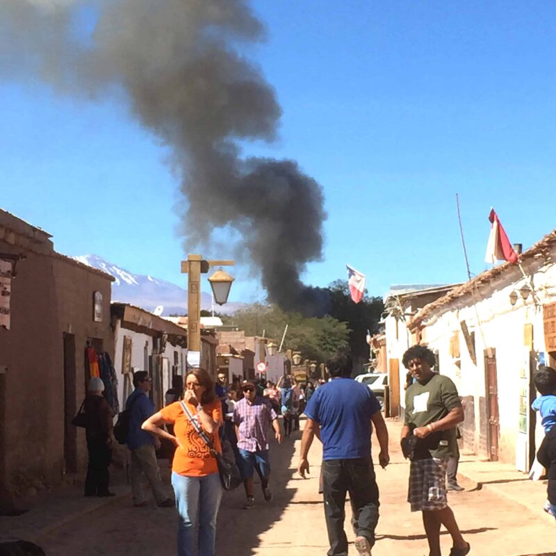 Street Photography in San Pedro de Atacama Chile South America, Street Photos in Town Plaza of San Pedro de Atacama Chile.