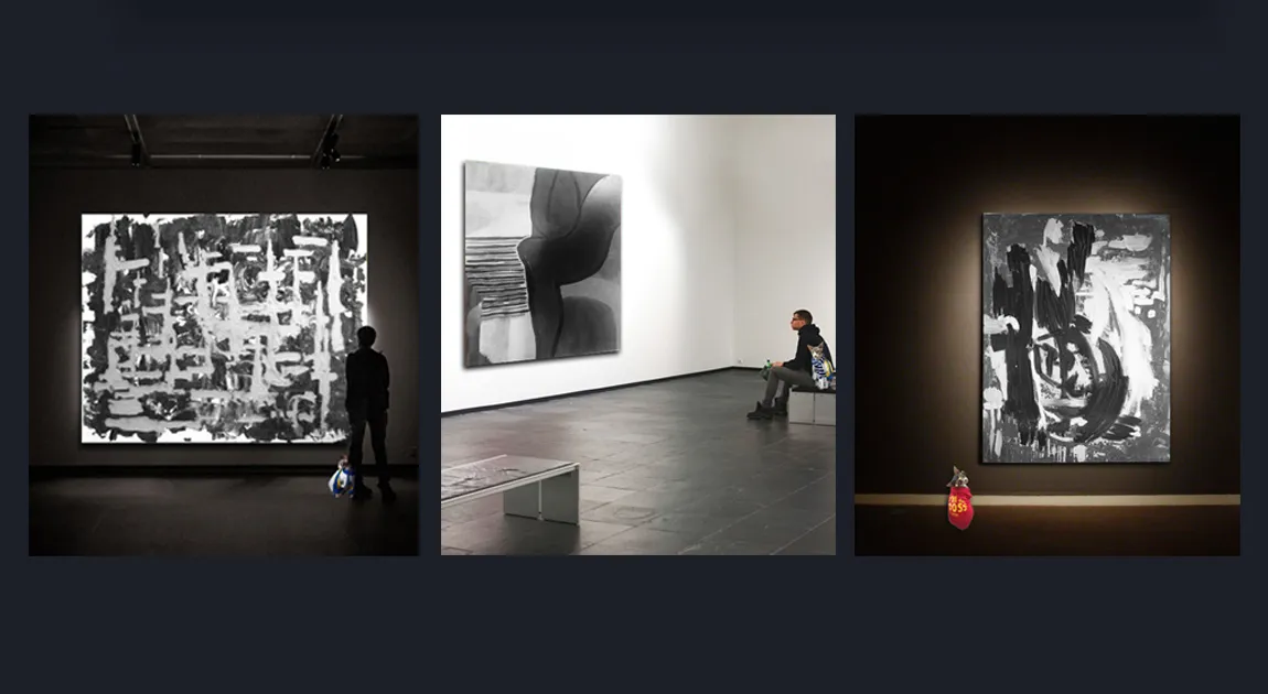 Black White Moden Abstract Wall Art Prints for sale 3